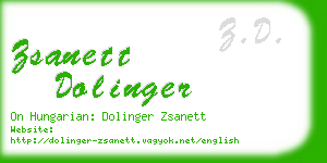 zsanett dolinger business card